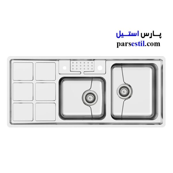 سینک ظرفشویی میکس پلاس مدل 8031_S45