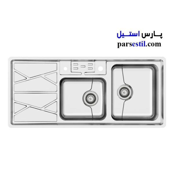 سینک ظرفشویی میکس پلاس مدل 8041_S45