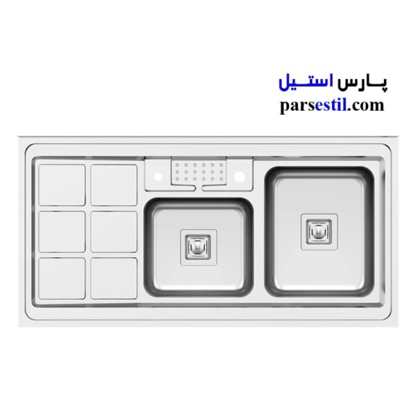 سینک ظرفشویی میکس پلاس مدل 9031_S45